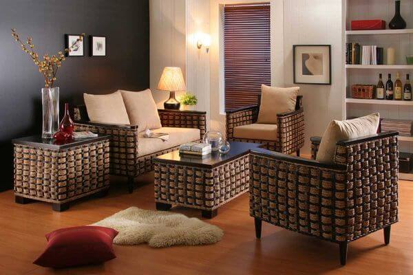 مبلمان های حصیری
