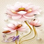 پوستر سه بعدی طرح گل کد 16