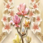 پوستر سه بعدی طرح گل کد 21