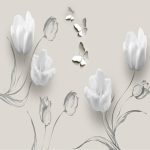پوستر سه بعدی طرح گل کد 28