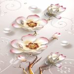 پوستر سه بعدی طرح گل کد 6