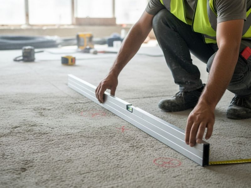 روشهای اندازهگیری میزان ناهمواری سطح قبل از زیرسازی