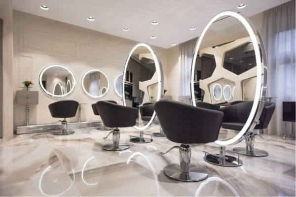 ایده دکوراسیون آرایشگاه زنانه کوچک ساده
