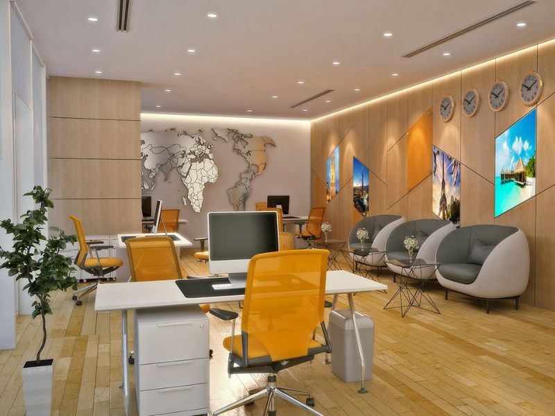 دکوراسیون آژانس هواپیمایی