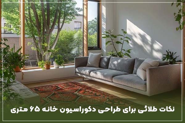 نکات طلایی برای طراحی دکوراسیون خانه 65 متری