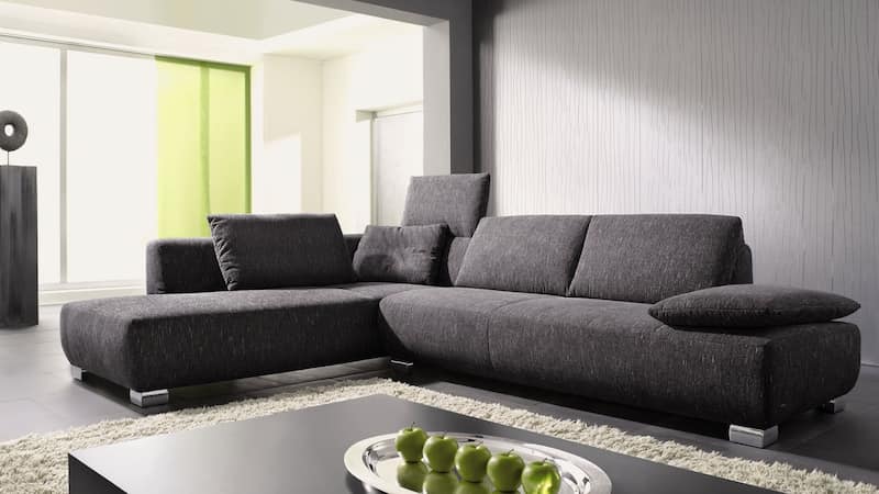 کاغذ دیواری ست با مبل طوسی