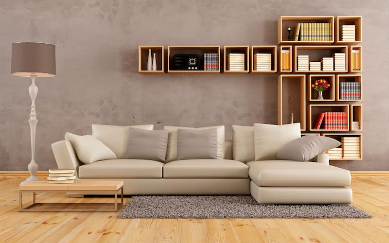 کاغذ دیواری ست با مبل کرم