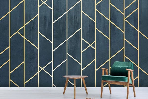 کاغذ دیواری هندسی مدرن