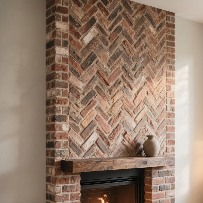 تنوع در چیدمان دیوار آجری در دکوراسیون داخلی