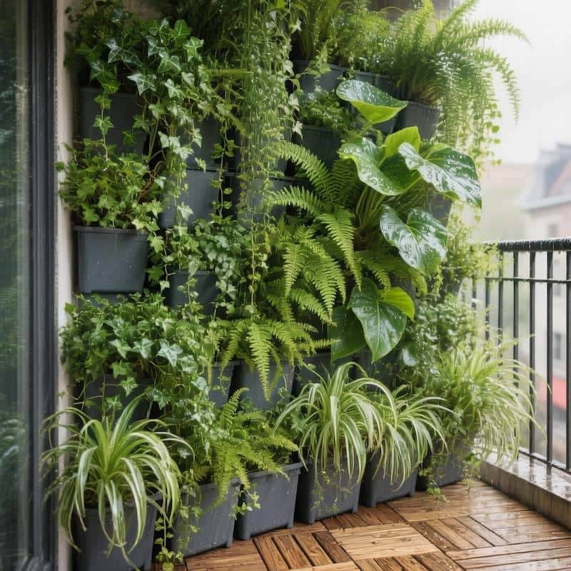 از فضای عمودی تراس استفاده کنید