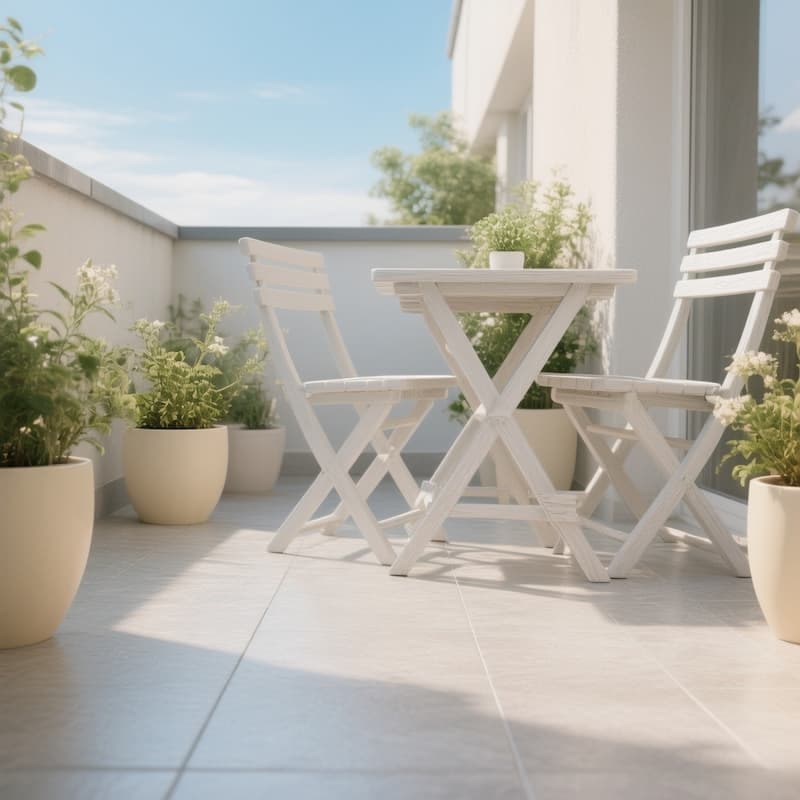 معجزه ی رنگ های روشن برای تراس کوچک