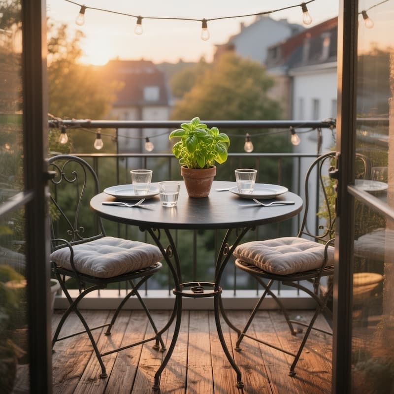 ایجاد فضای غذاخوری در تراس