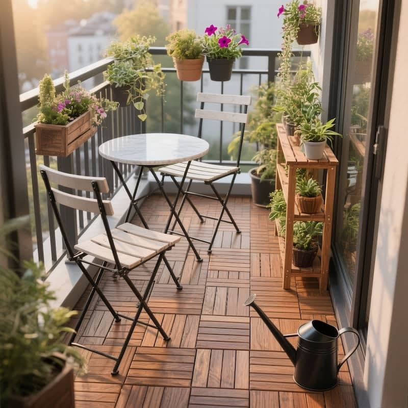 نحوه چیدمان وسایل در دکوراسیون تراس