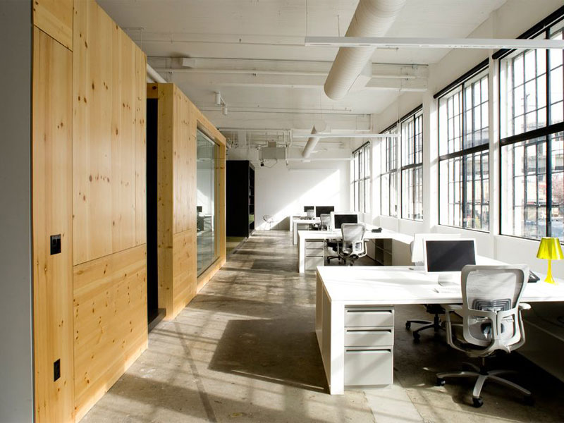 دیوارپوش ترموود در طراحی دفتر کار مدرن