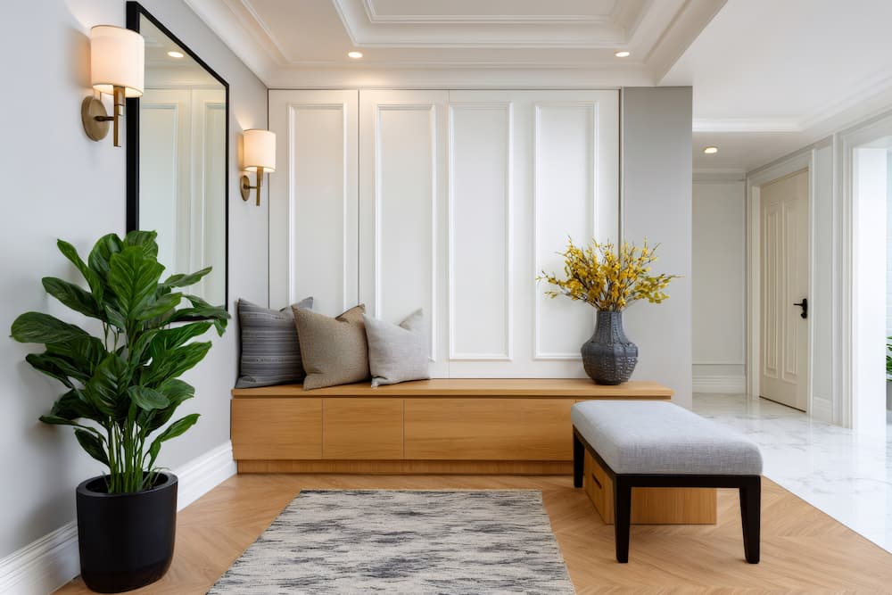 دیزاین در ورودی آپارتمان