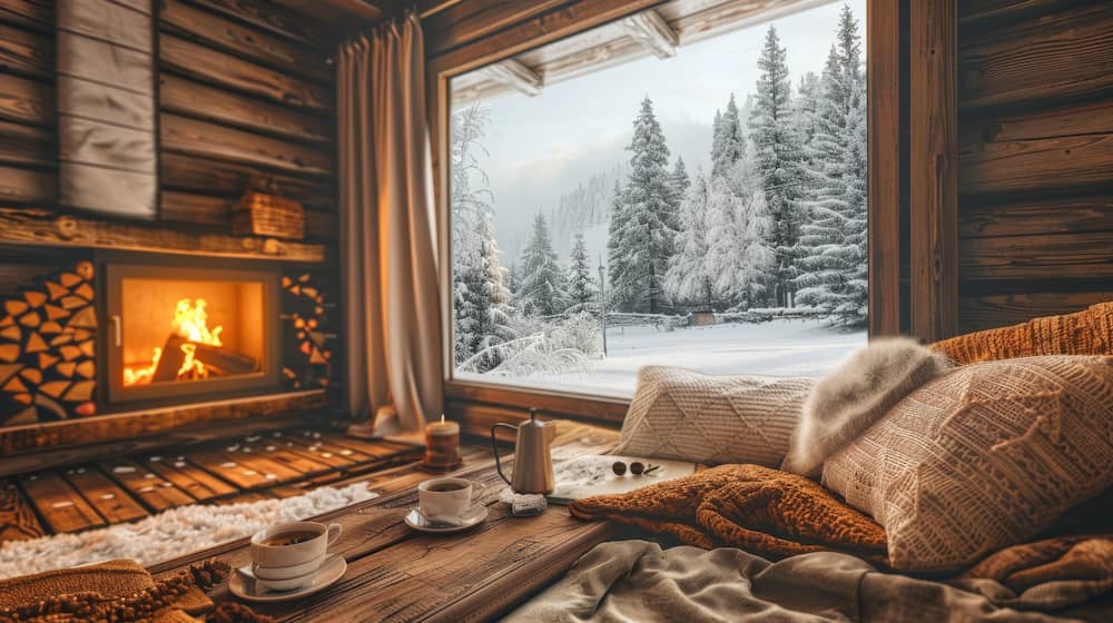 در دکوراسیون زمستانی منزل نورپردازی گرم داشته باشید.