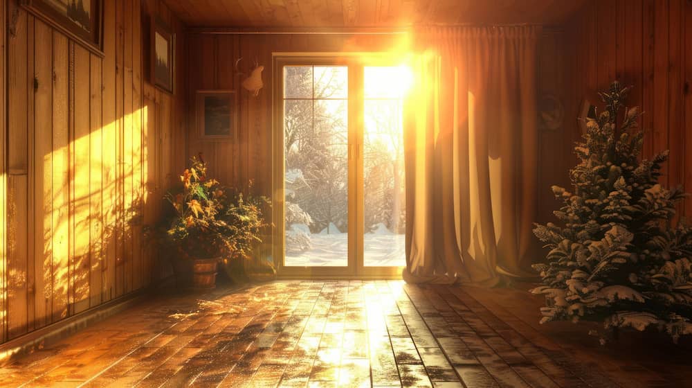 در دکوراسیون زمستانی منزل نورپردازی گرم داشته باشید.