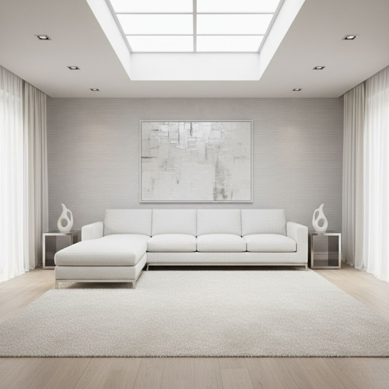 کاغذ دیواری رنگ روشن، سفید و خاکستری