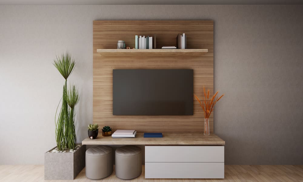 دیوارپوش پشت تلویزیون