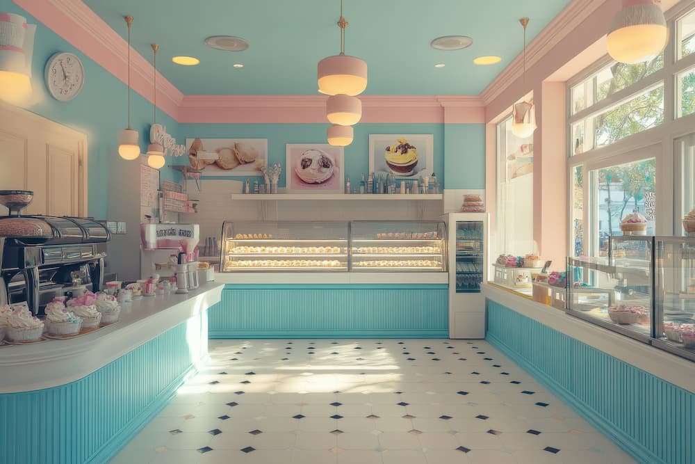 انتخاب سبک و تم مناسب برای دکوراسیون قنادی