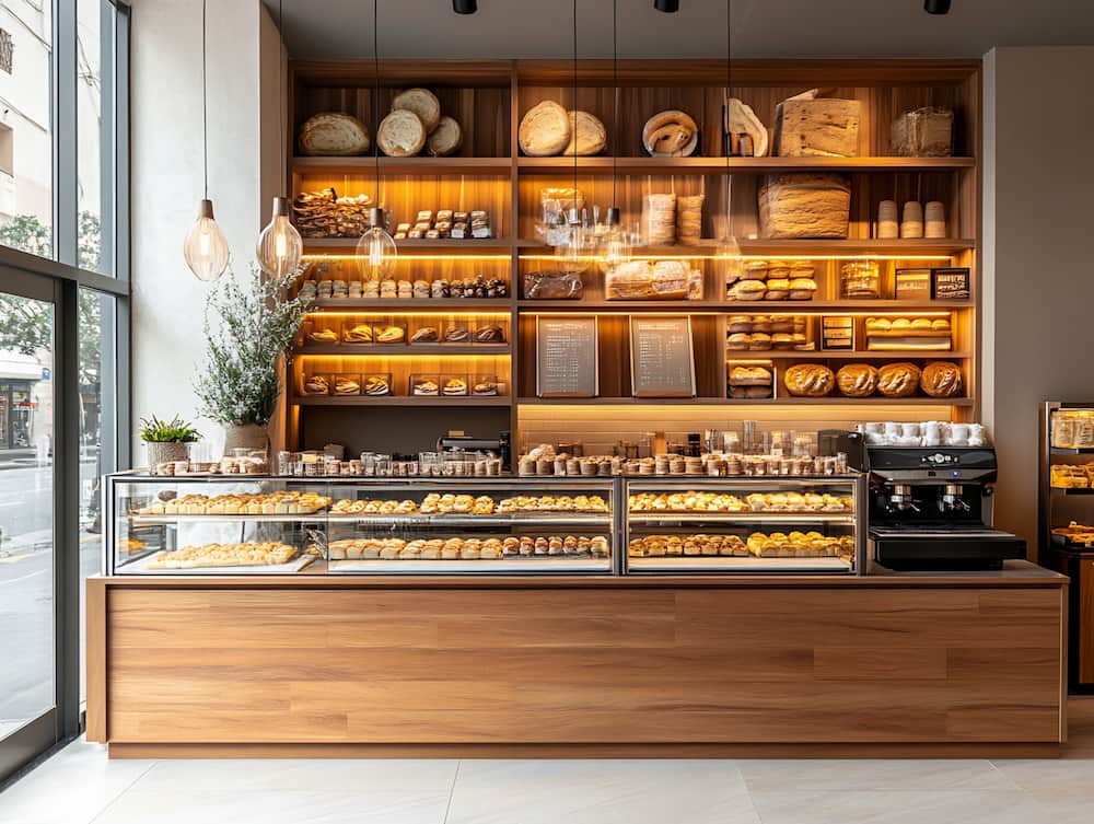 چیدمان و ویترین کیک و شیرینی ها