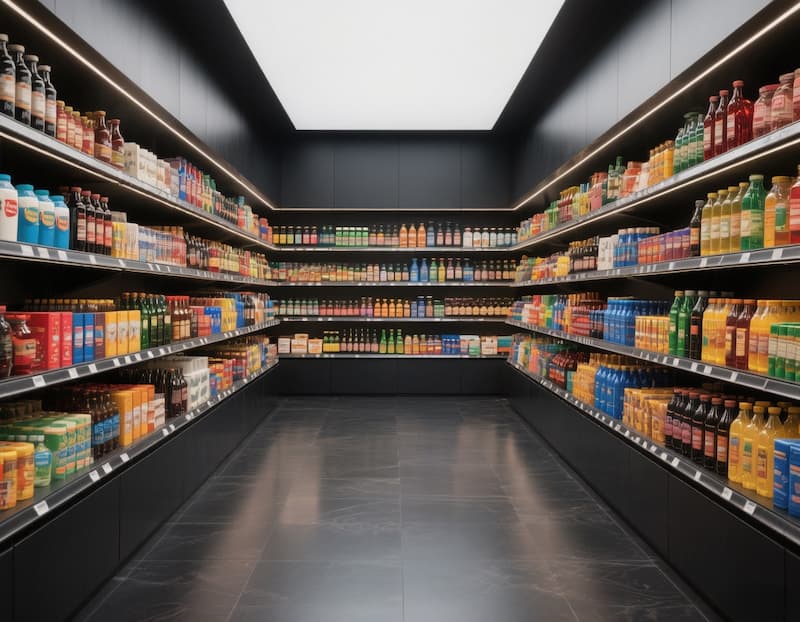 یک تم و استایل کلی برای سوپرمارکتتان در نظر بگیرید.