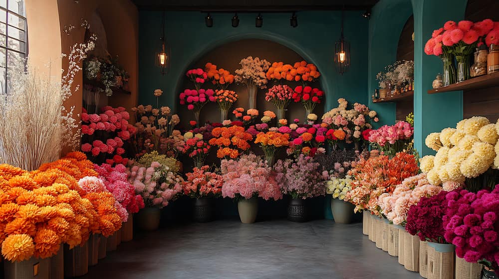 اهمیت دکوراسیون گل فروشی