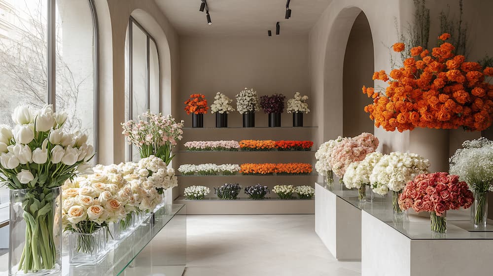 اهمیت دکوراسیون گل فروشی