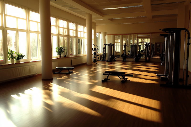 دکوراسیون باشگاه بدنسازی