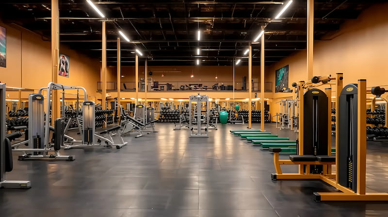 دکوراسیون باشگاه بدنسازی