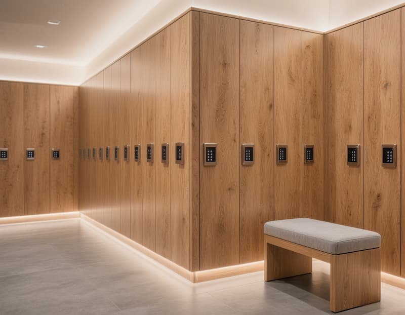 دکوراسیون سالن بدنسازی برای رختکن و دوش