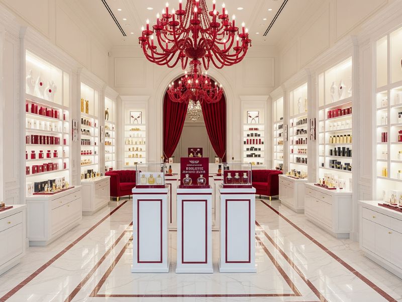 اهمیت رنگ در دکوراسیون عطر فروشی