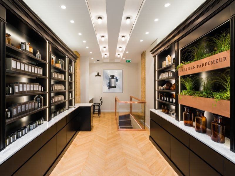 بهترین مصالح برای دکوراسیون عطر فروشی