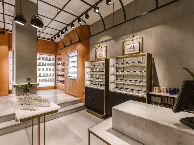 اهمیت نورپردازی در دکوراسیون عطر فروشی