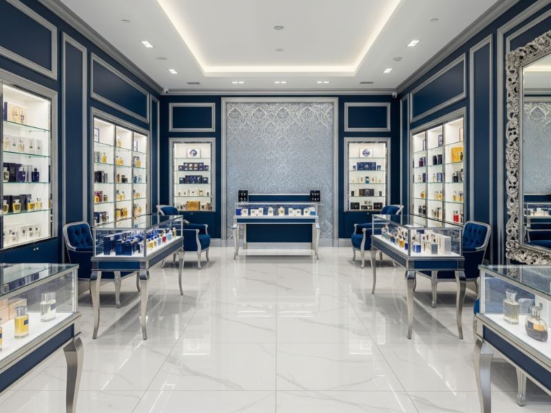 اهمیت رنگ در دکوراسیون عطر فروشی