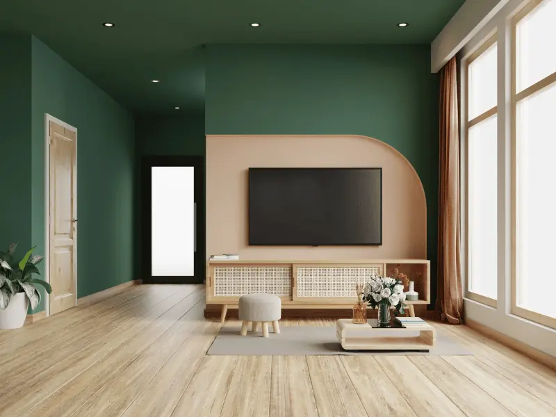 رنگهای مینیمال برای پشت تلویزیون