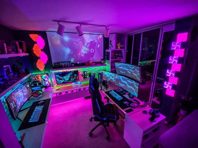 استفاده از نورهای LED RGB برای جذابیت بصری
