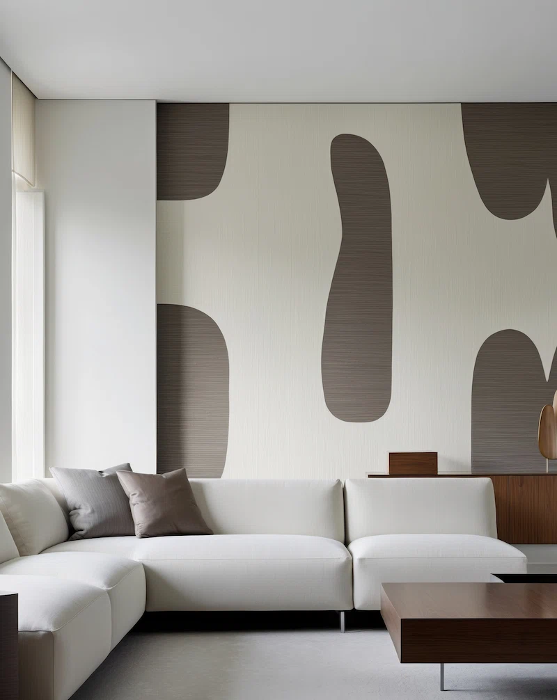 کاغذ دیواریهای با طرحهای طبیعت و رنگهای روشن