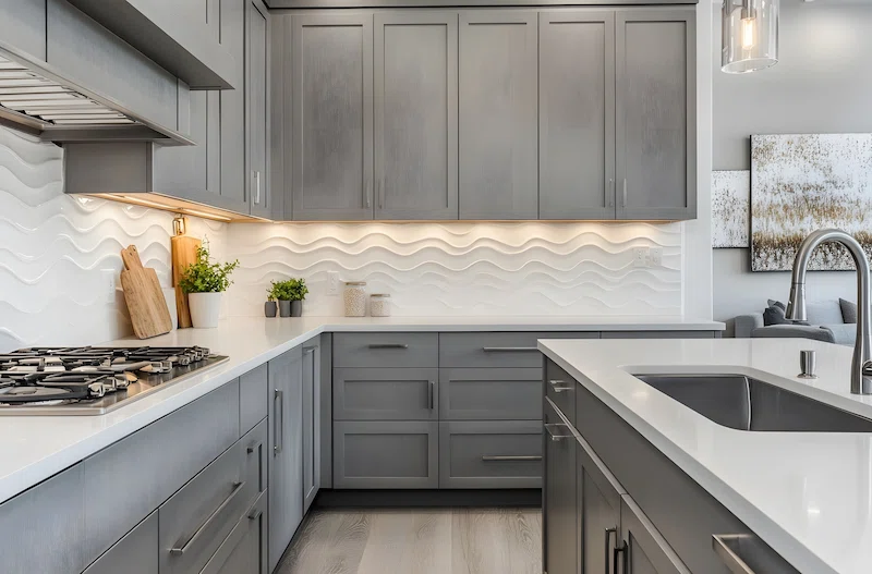 تعویض بین کابینتی با دیوارپوشهای ضدآب و مقاوم